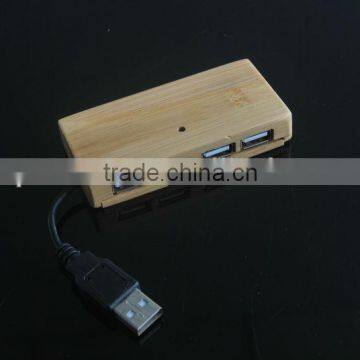 bamboo usb hub with 4 port