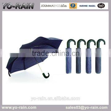 Yo rain Auto open umbrella J handle 190t pongee umbrella fabric 100% polyester umbrella