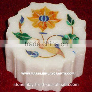 Marble Inlay Jewelry Box