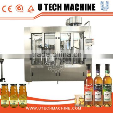 Automatic 3 in 1 glass bottle filling line