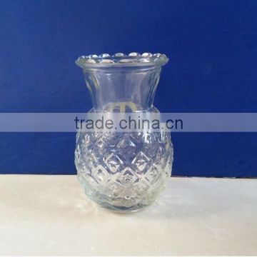 Pineapple glass holder pineapple glass candle jars size NO.2