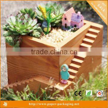 2015 High Quality Wooden Pallet Box Material for Mini Potted Succulent Plant