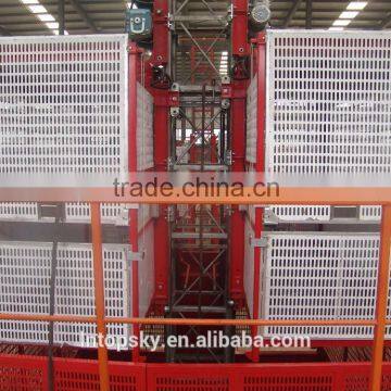 building hoist construction lifter SC100/100 double cage hoisting elevator