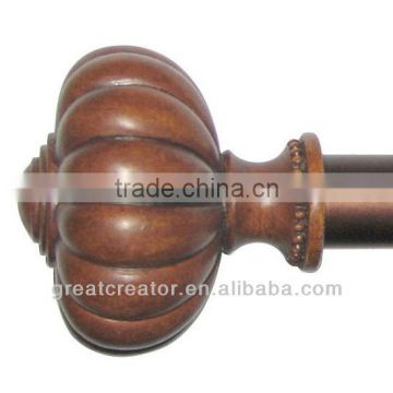 Home Decor Classic Cherry Pumpkin Ball Curtain Rod; Curtain Hardware; Curtain Accessory; Window Drapery Hardware; Drapery Rod