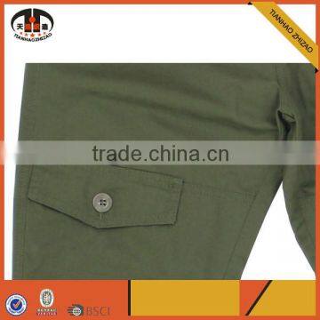 Custom Design Cotton Army Green Harem Pants Wholesale for Men photo-4