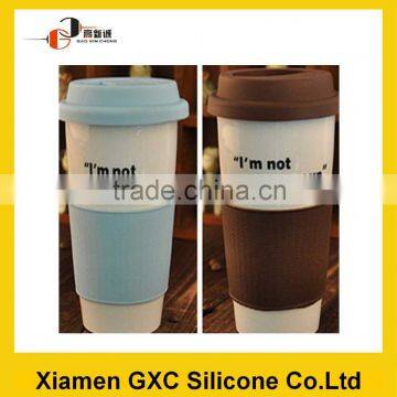 hot custom silicone coffee cup sleeve