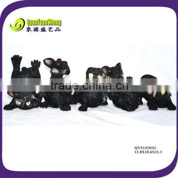 Quan Yuan Sheng Halloween kit black paillette mouse polyresin material