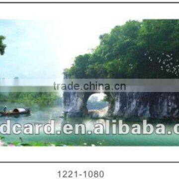 China originator 3d Miniature Framed Picture 3d poster beautiful scenery