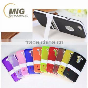 NEW Frosted solid color TPU kickstand mobile phone case for iphone 5 / 5s