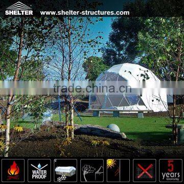 Outdoor Wind Resistant Geodesic Dome Tent for park shelter