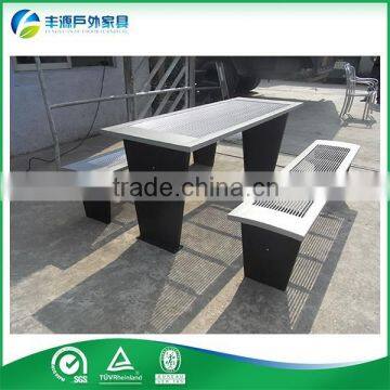 2015 Hot Sale High Quality Stainless Steel Dining Table With Glass