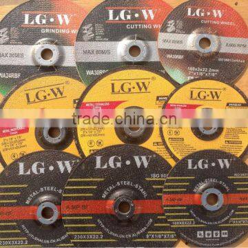 H537 China Factory Price 230*6*22mm Black/red Depressed Center Grinding Wheel for Metal/inox/stainless Steel photo-3