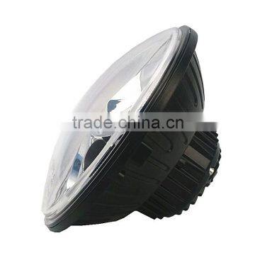 7" Round Chrome Full LED Halo Projector Headlights Lamps Wrangler TJ, JK, CJ, Harley Motorcycle Bike photo-4