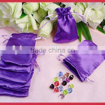 Satin jewelry roll bag