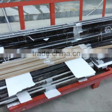 black marquina marble molding lines