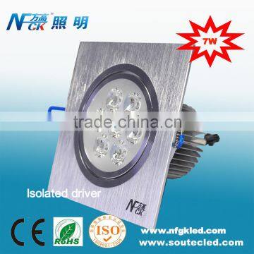 Power saving ceiling lamp light AC 85-265V input voltage recessed ceiling light ceiling high power 7watt led light