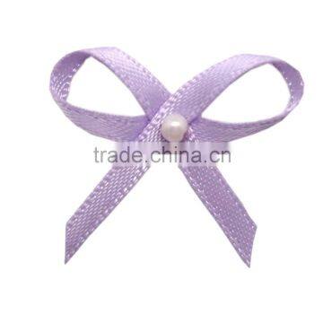 Fashionable mini satin ribbon bows for garments