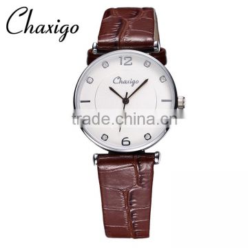 chaxigo good quality leather watches for ladies fashion new 2016