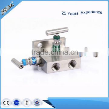 Stainless steel rosemount 3 valve manifold,vertically mount manifold valve