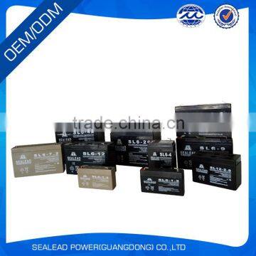 factory promotion 6v 1.2ah solar battery with UL certificate