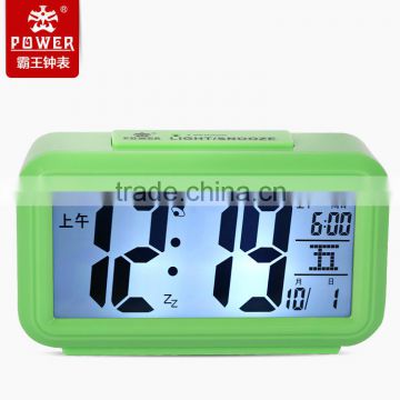 Battery operated alarm clock for bedside alarm clock