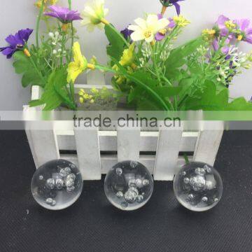 Factory directly sale wholesale price clearlt color crystal glass bubble ball it can be customized size and color