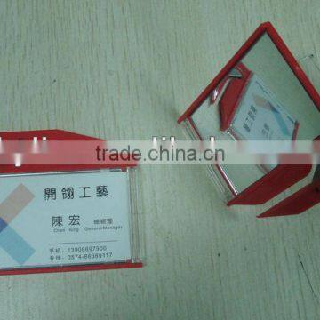 letter opener with business card holder and cosmetic mirror