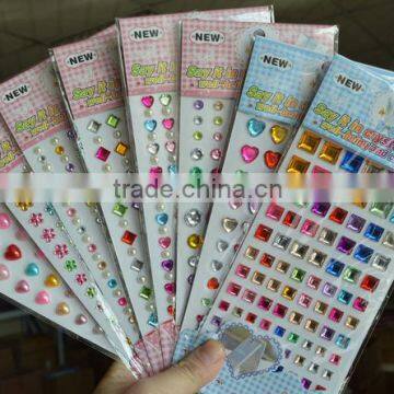 2015 China Factory DIY Product Crystal Sticker,custom Diamond Sticker