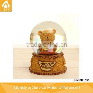 Handmade Lovely Bear Glass Snow Ball