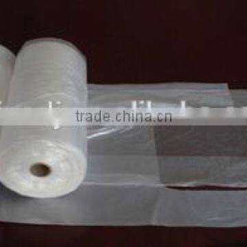 Wholesale transparent PE handle bags on roll