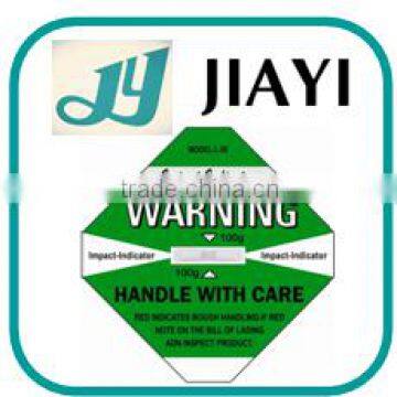 Customize! Impact Indicator Shockwatch Intelligent Impact Sticker High Quality Transportation Monitor Label