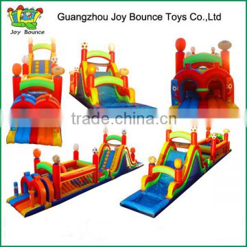 Sports Wet/Dry Inflatable Obstacle Course With Water Pool Slide