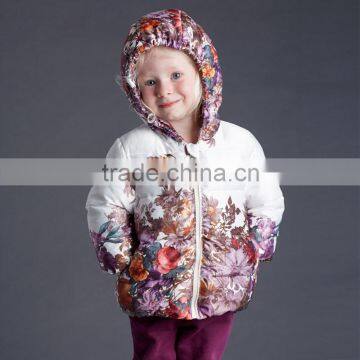 DB3011 dave bella 2015 winter infant coat baby padded jacket girls padded outwear girls warm winter coat jacket