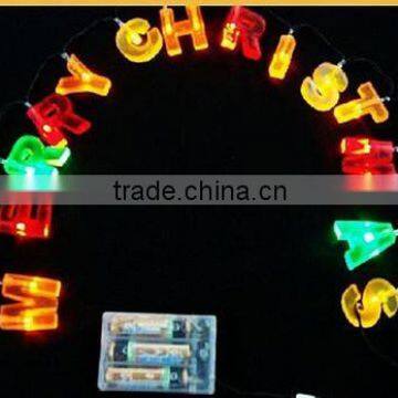 new product Letters lamp battery LED light for Christmas holiday