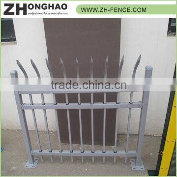 Hot sale Pale use galvanized mild steel tube bend top steel security fence