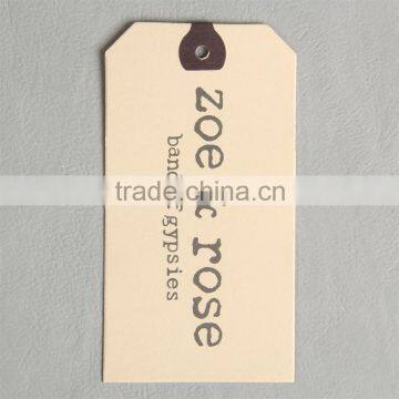 Iridescent Paper Hang Tag With Logo Silk Printing for T-shirt photo-2