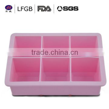 hot sale newest square shape Silicone Ice cube Tray