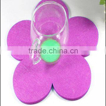 Felt Coasters, Five Petals