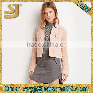 Light pink western leather jacket