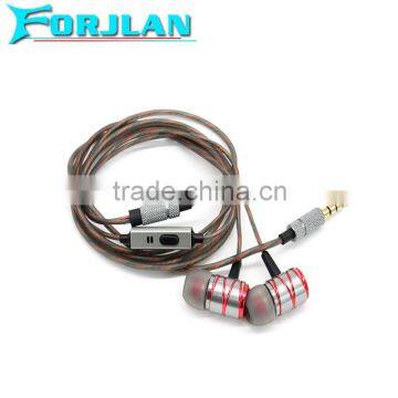 high quality meteal wired earpiece for iphone 6 plus