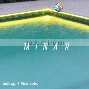 Diameter 8mm Side Light Fiber Optic Cable, Fiber Optic Side Glow Cable Lighting photo-3