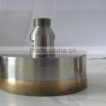 Staight shank diamond core drill cone