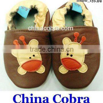 100% genuine leather soft sole baby shoes (hot design )