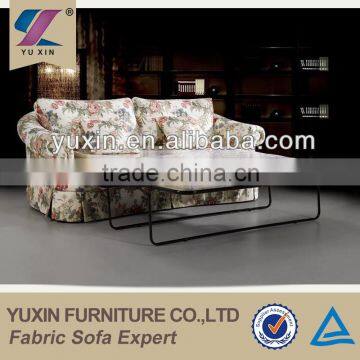 Hot Sale Prinrte Design Folding Upholstered Sofa Bed With Mattress photo-2