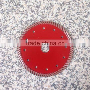 Turbo Diamond Blade 5 Inch (125 Mm) Diamond Cutting Disc Sintered Blade for Hard Granite Cutting Inner Hole 22.23 mm