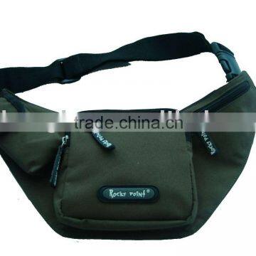 Sport Zipper Waist Bag With Front Pocket