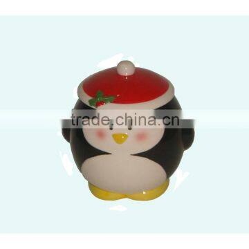 Ceramic Mini Penguin Cookie Jar