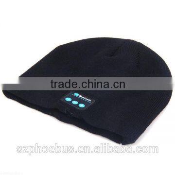 Soft Warm Beanie Hat Wireless Bluetooth Smart Cap Headphone Headset Speaker Mic