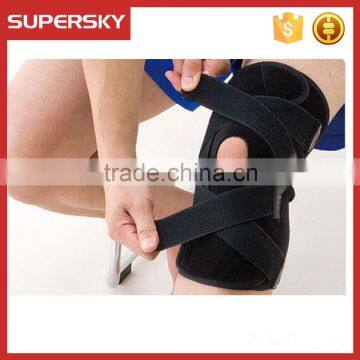 V-655 Adjustable Open Knee Sports Knee Support Copper Compression Knee Sleeve and Patellar Neoprene Knee Brace