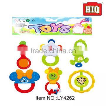 Super and hot selling small plastic toys baby rattle for sale